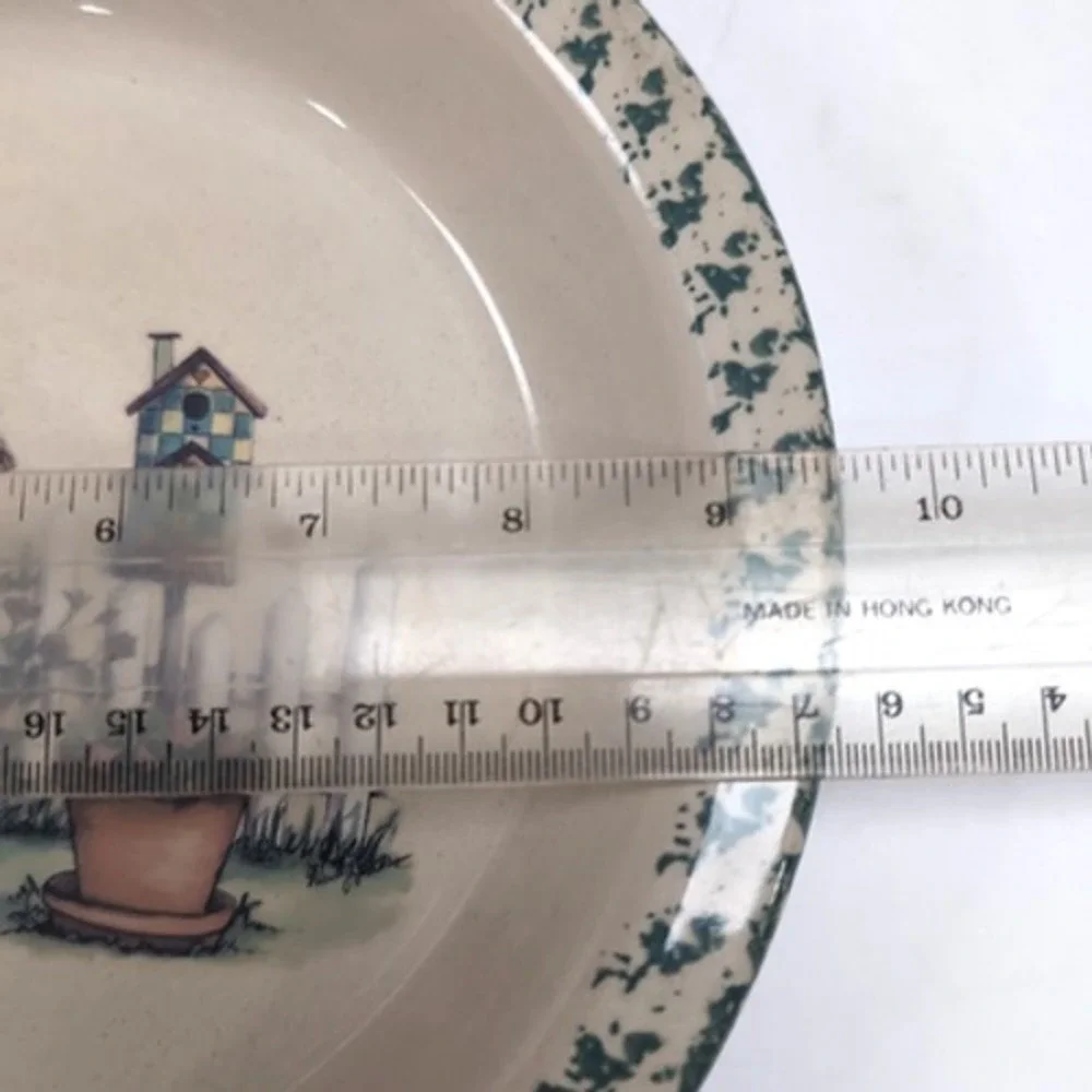 VTG 2000 Marshall Pottery Texas‎ Pie Plate Hand Turned Ceramic Rustic Farmhouse